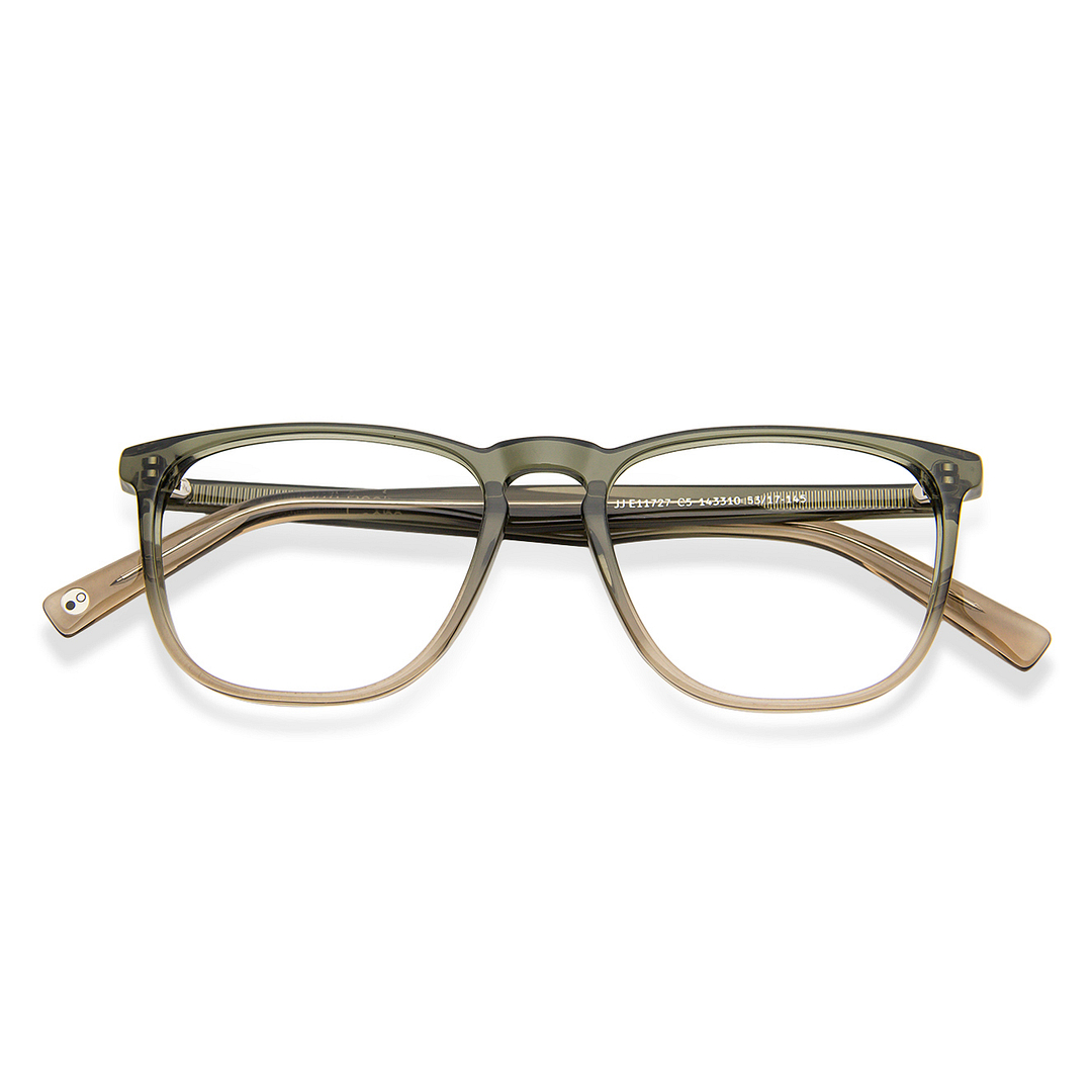 John Jacobs Online Light Green Full Rim Square left side
