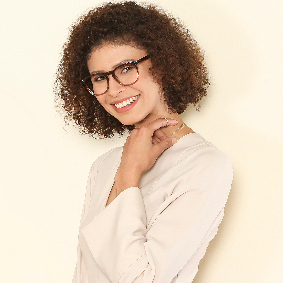 John Jacobs Online Light Brown Full Rim Square left side