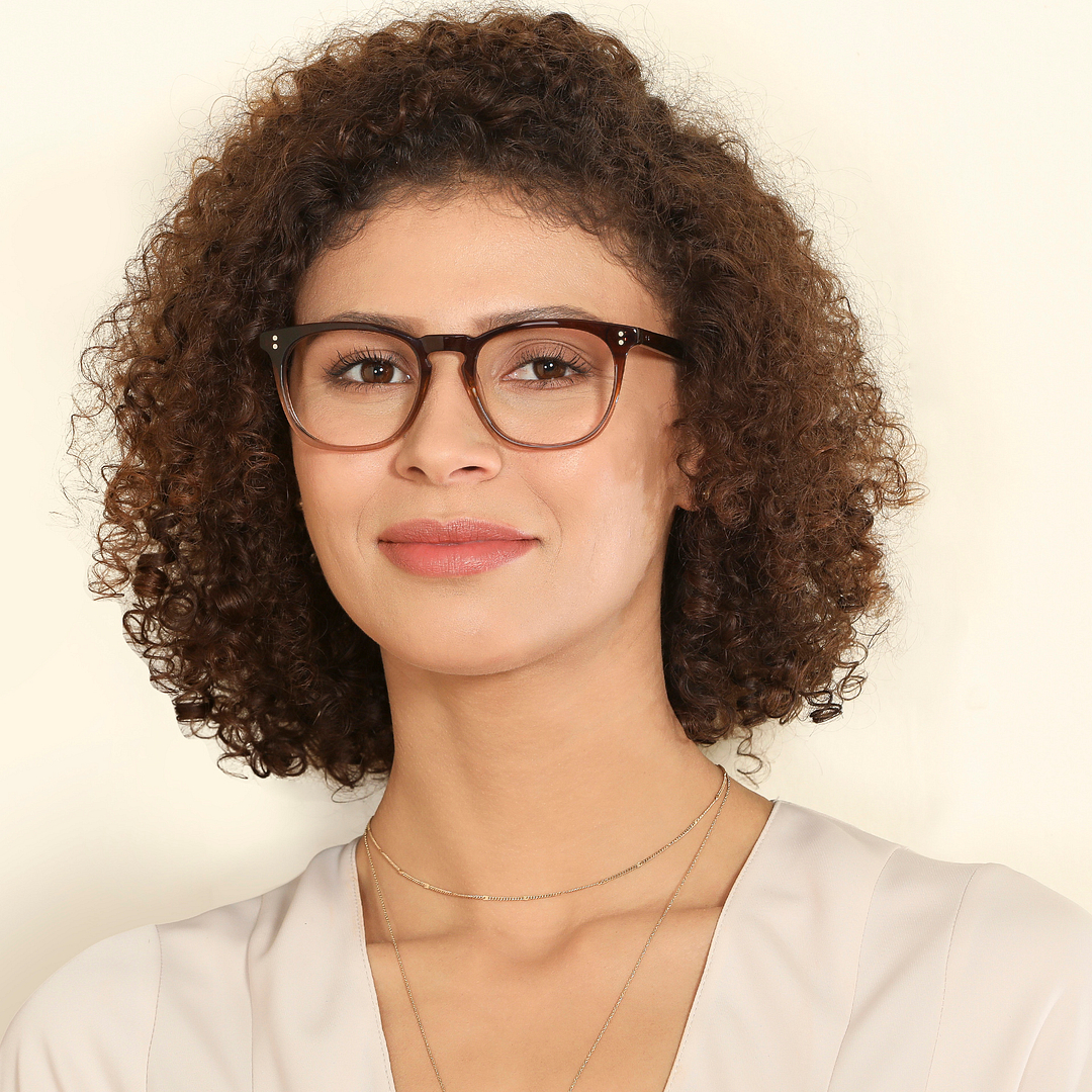 John Jacobs Online Light Brown Full Rim Square right side