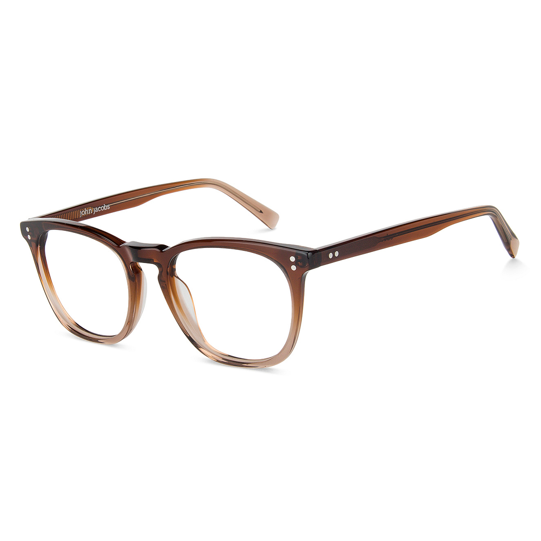 John Jacobs Online Light Brown Full Rim Square right side