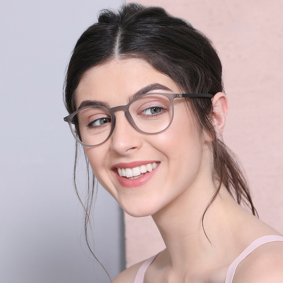 John Jacobs Gray Full Rim Round right side