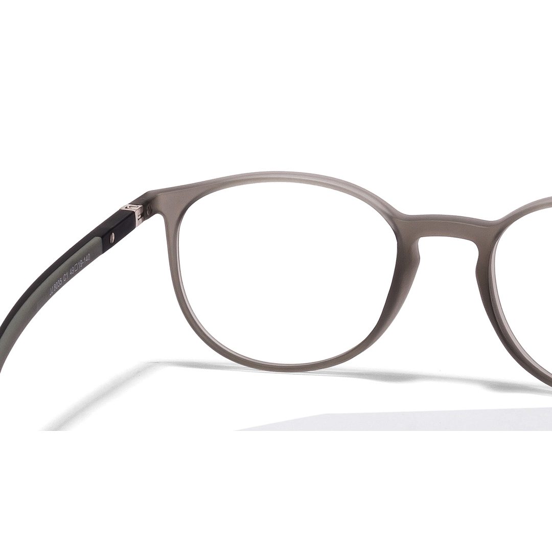 John Jacobs Gray Full Rim Round left side