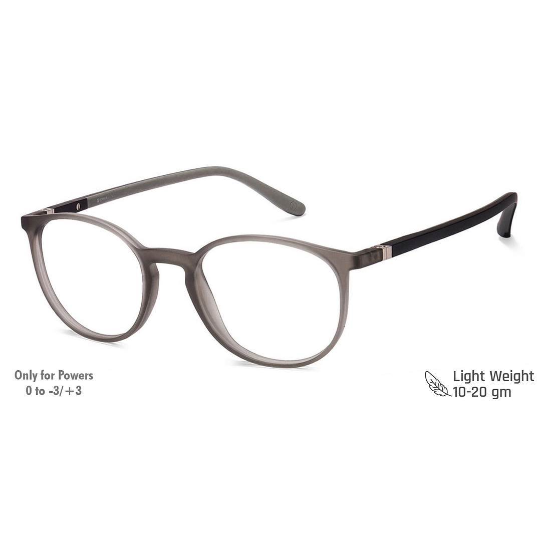 John Jacobs Gray Full Rim Round left side