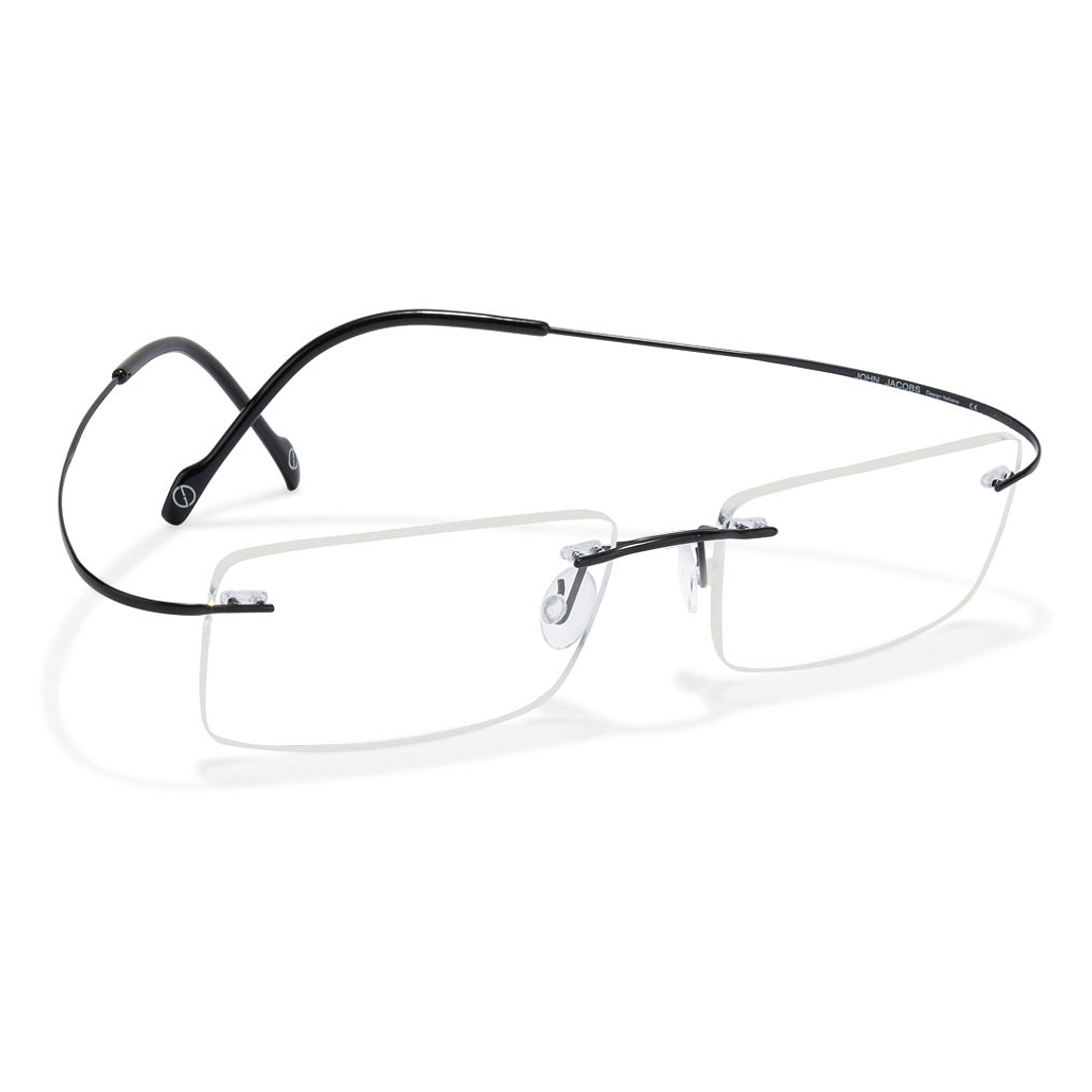 Lenskart John Jacobs Titanium T 1040 Black C7 left side