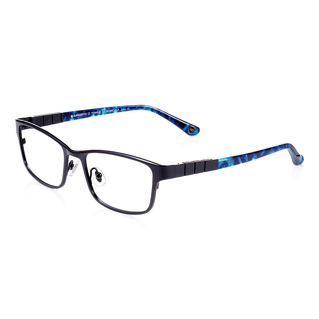 K.moriyama Black Full Rim Rectangle left side