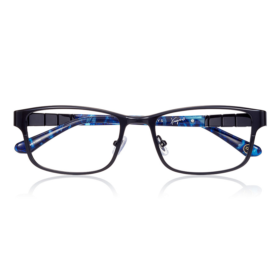 K.moriyama Black Full Rim Rectangle left side