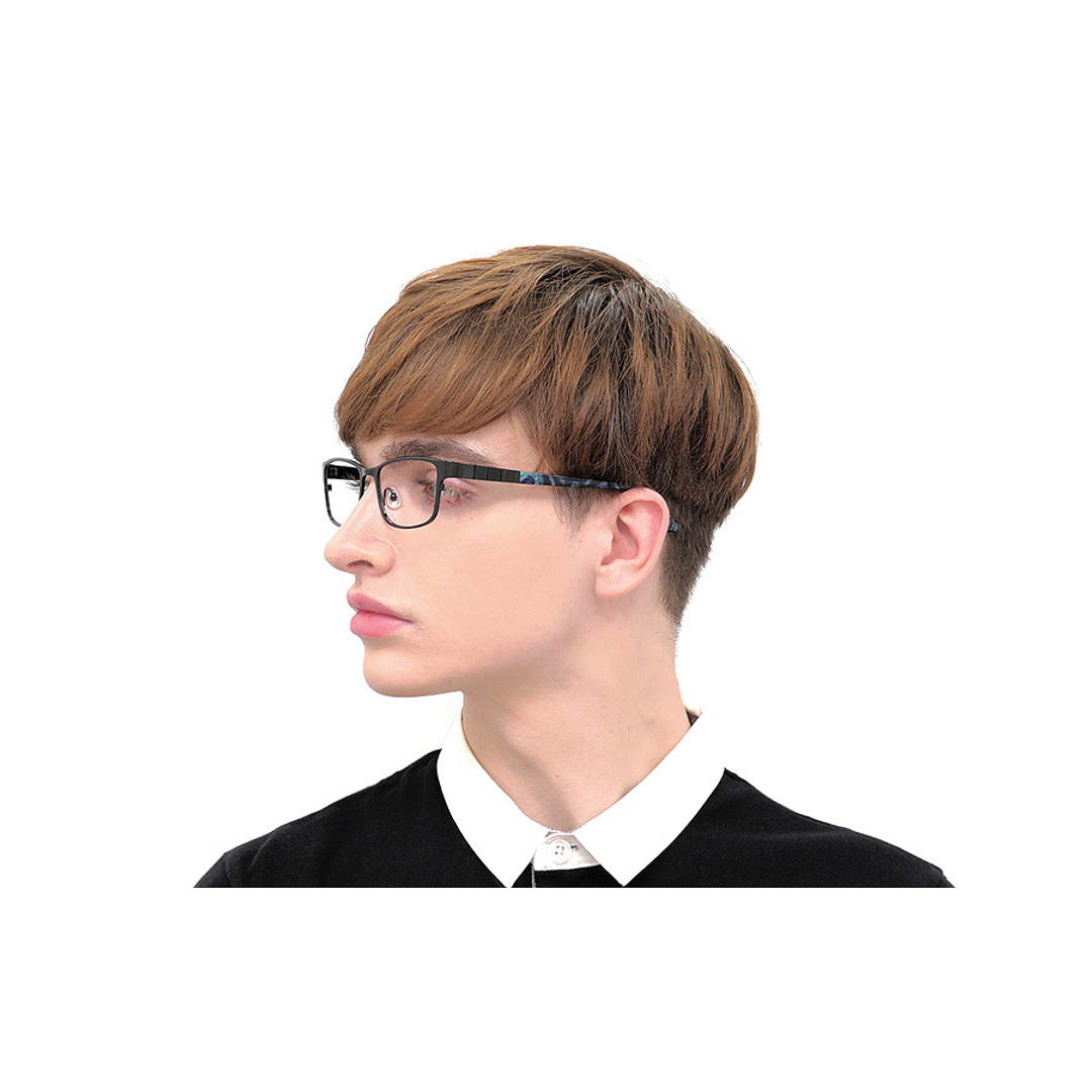 K.moriyama Black Full Rim Rectangle left side