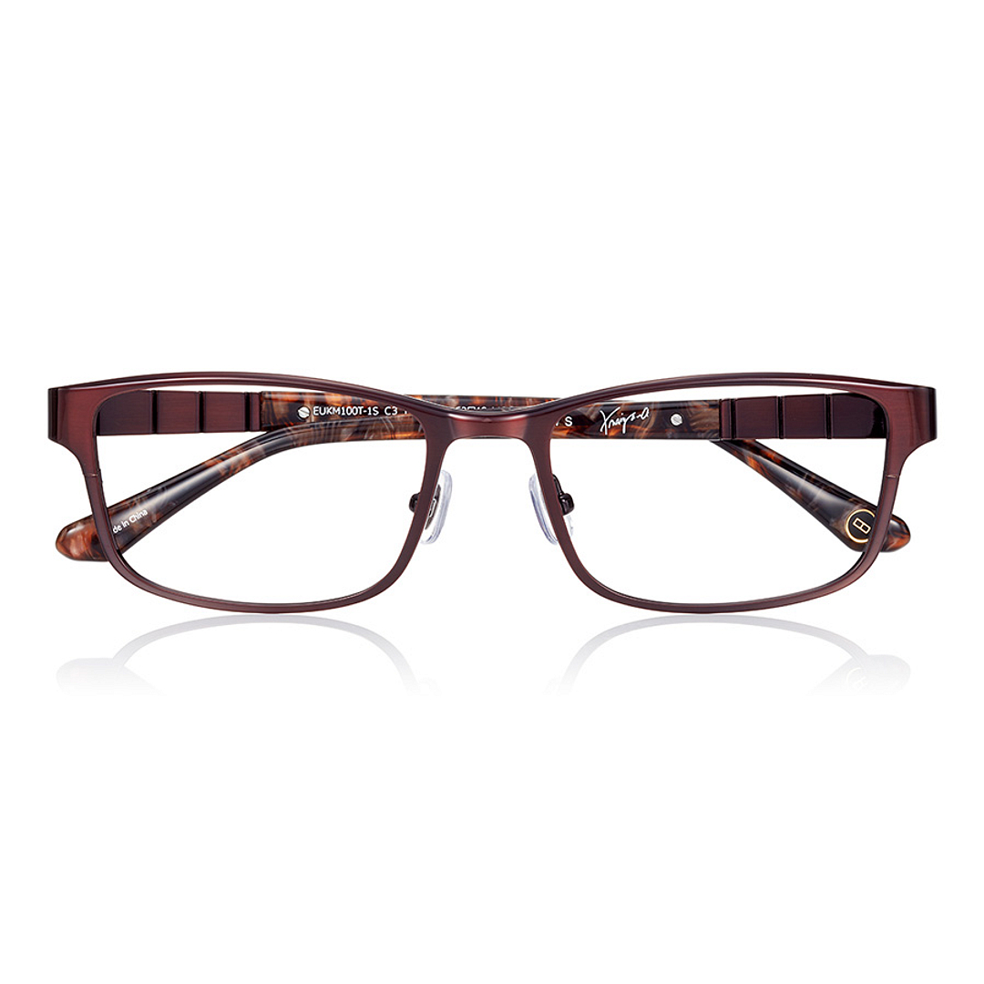 K.moriyama Light Gray Full Rim Rectangle right side