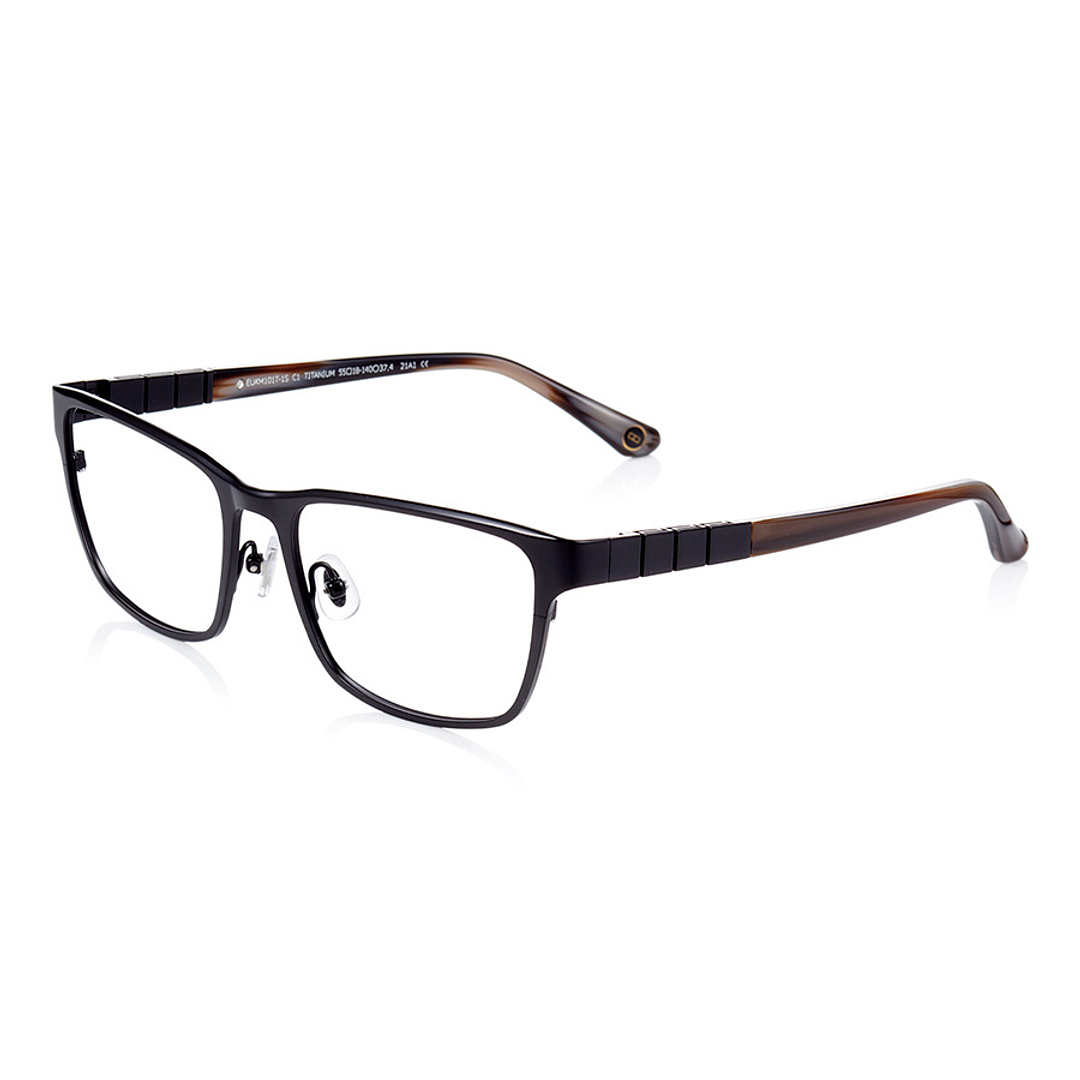 K.moriyama Black Full Rim Rectangle left side