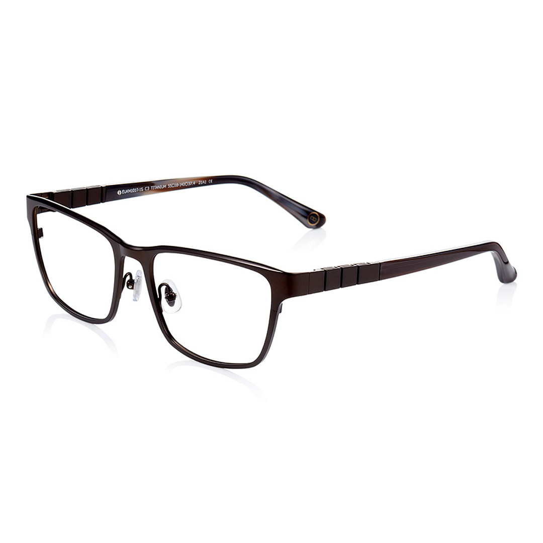 K.moriyama Light Brown Full Rim Rectangle left side
