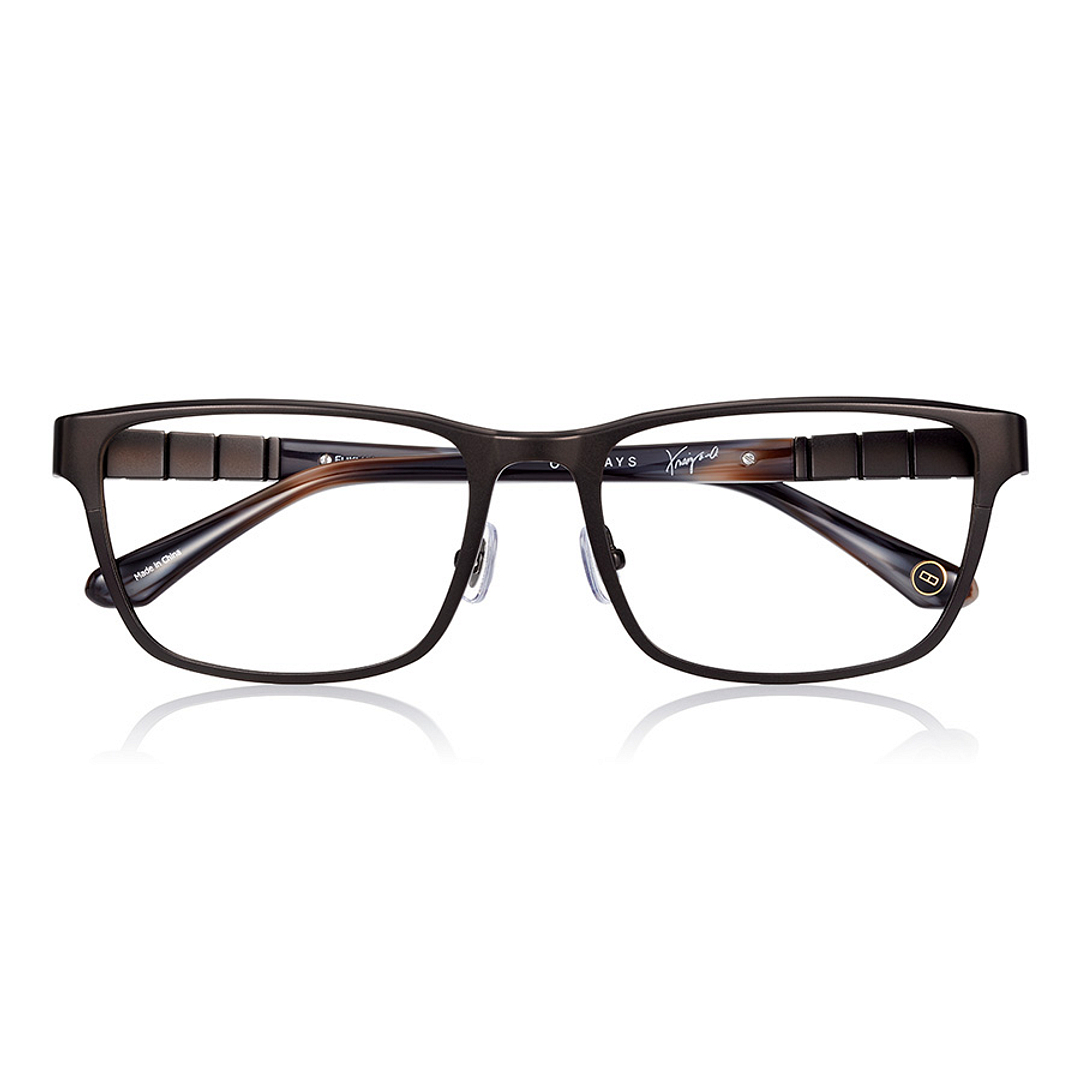 K.moriyama Light Brown Full Rim Rectangle right side