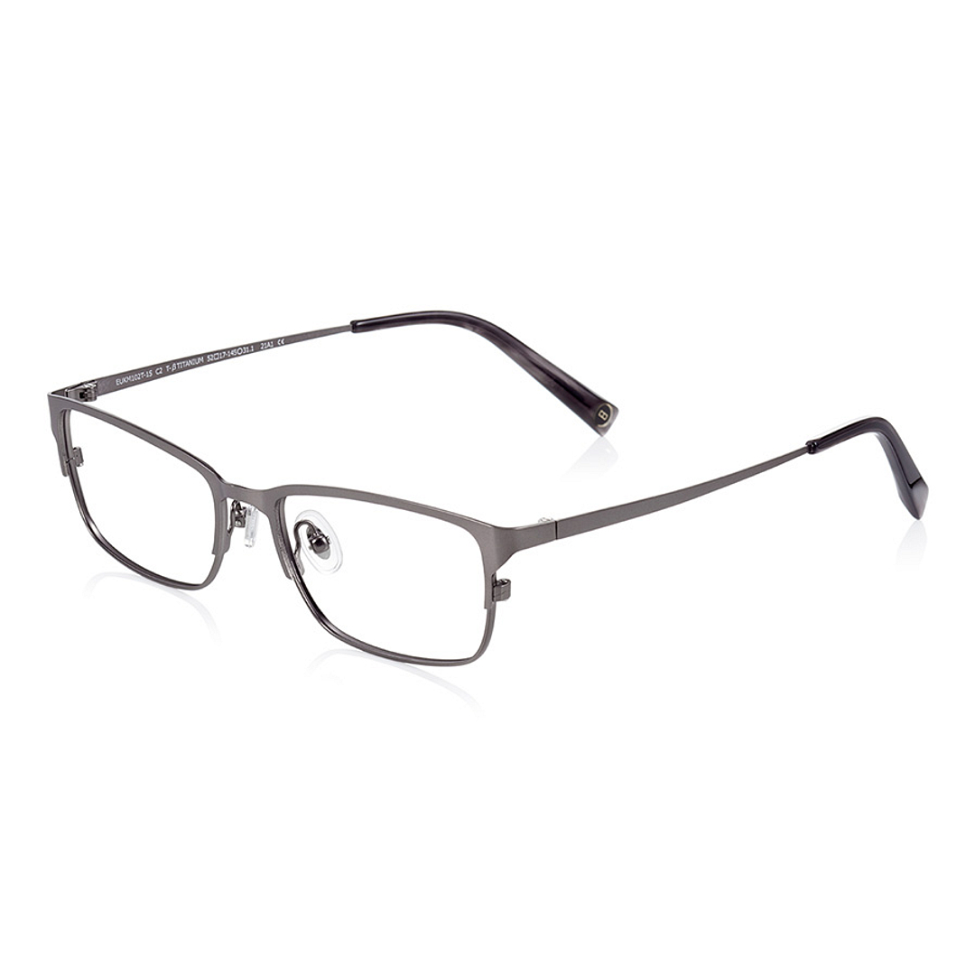 K.moriyama Light Gray Full Rim Rectangle left side