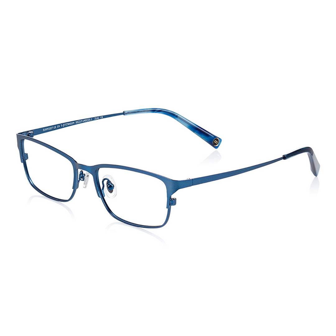 K.moriyama Sky Blue Full Rim Rectangle left side
