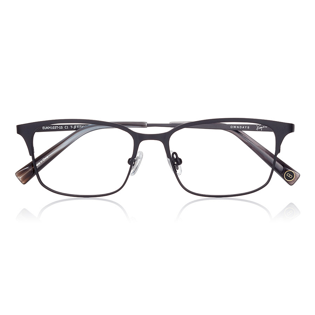 K.moriyama Black Full Rim Rectangle right side