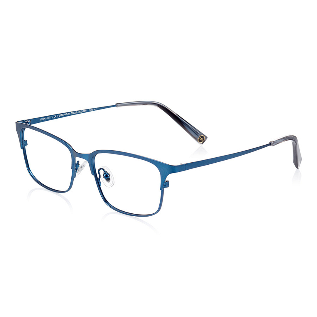 K.moriyama Sky Blue Full Rim Rectangle left side