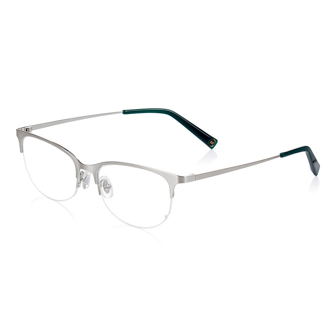 K.moriyama Silver Half Rim Oval left side