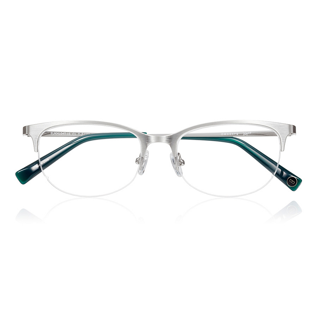 K.moriyama Silver Half Rim Oval right side