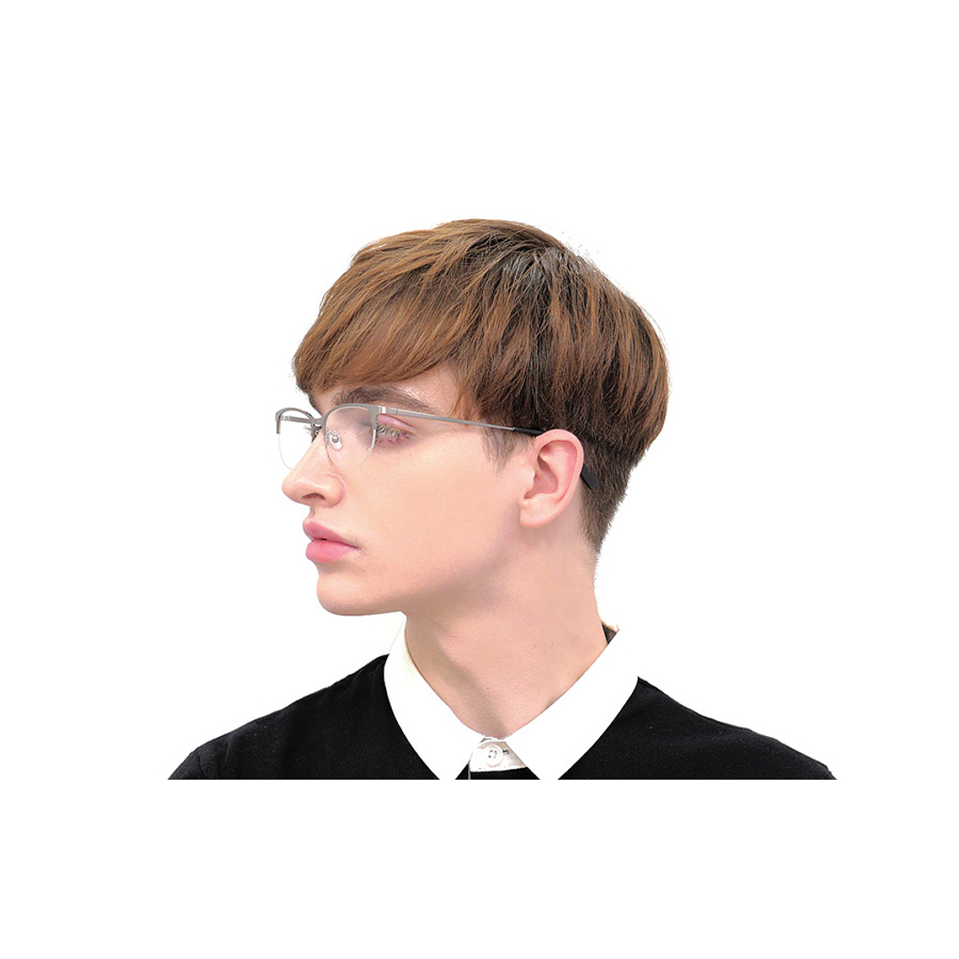 K.moriyama Light Brown Half Rim Oval right side