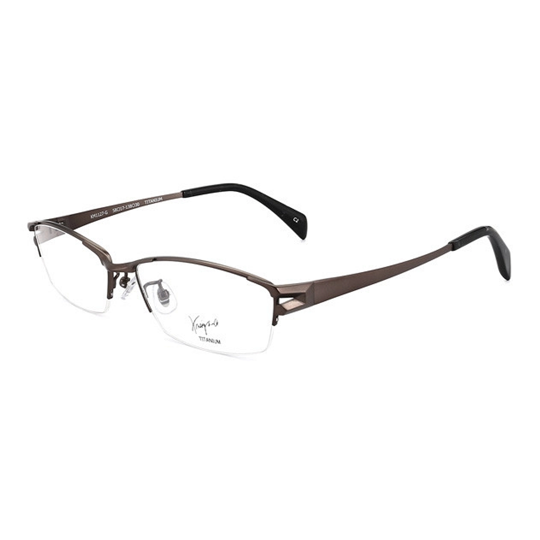 K.moriyama Gun Half Rim Rectangle left side