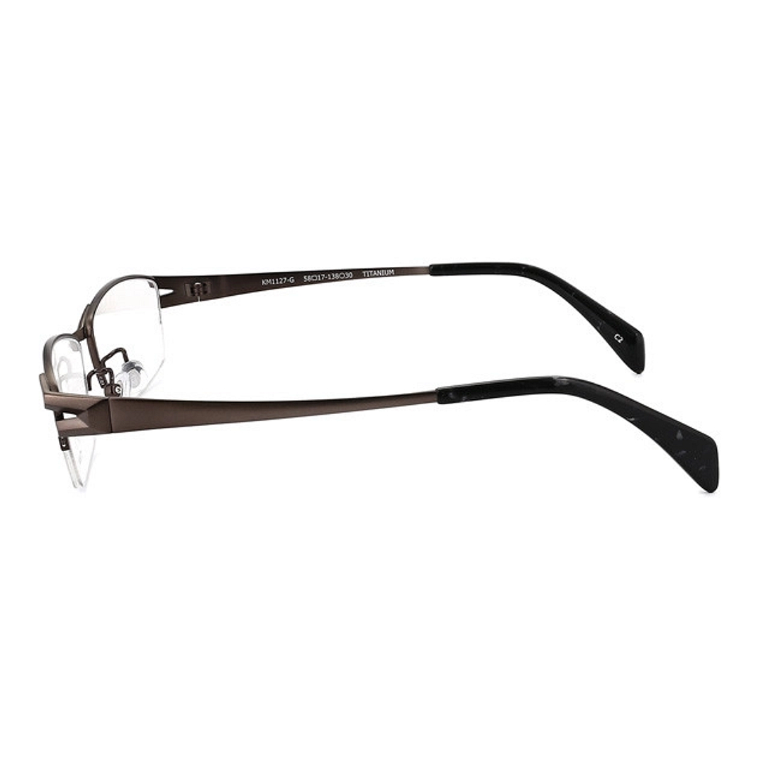 K.moriyama Gun Half Rim Rectangle left side