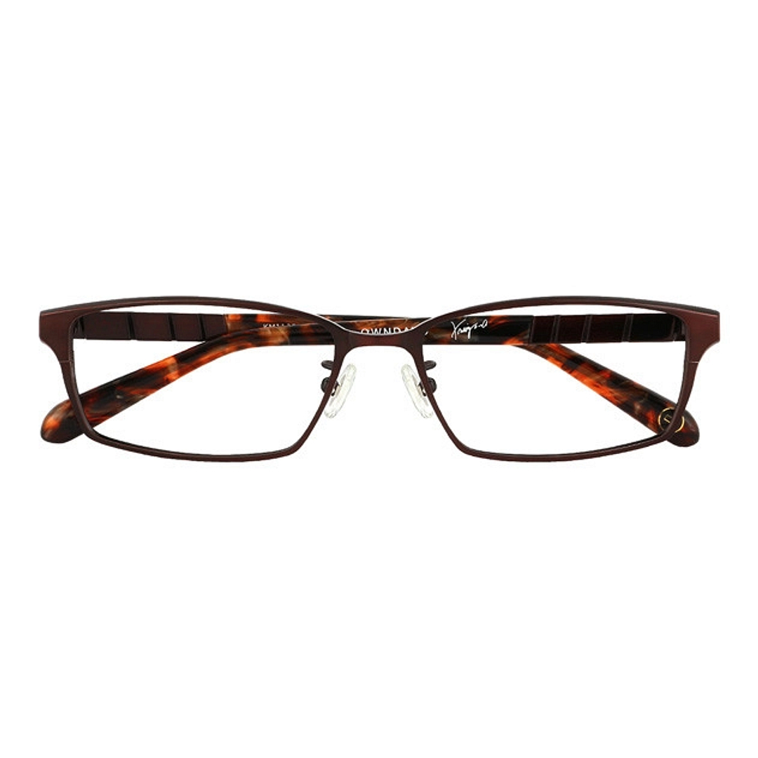 K.moriyama Light Brown Full Rim Rectangle right side