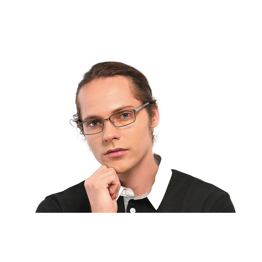 K.moriyama Light Brown Full Rim Rectangle right side