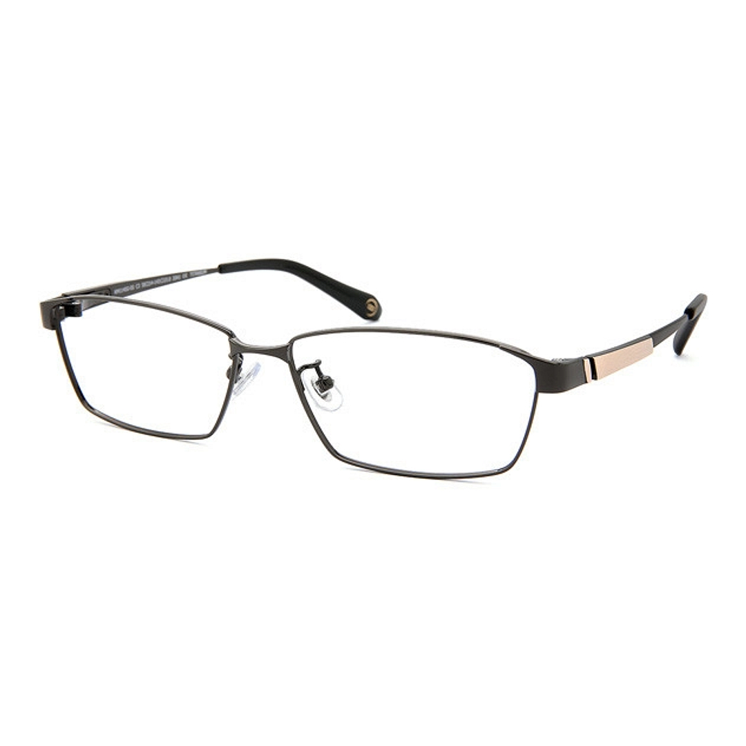 K.moriyama Mid Gunmetal Full Rim Rectangle left side