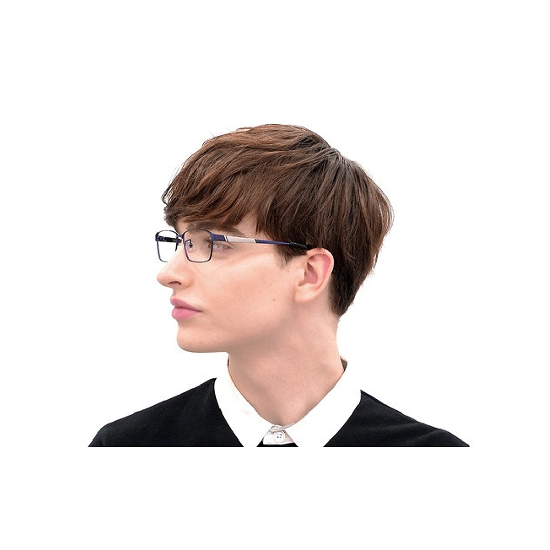 K.moriyama Mid Gunmetal Full Rim Rectangle right side