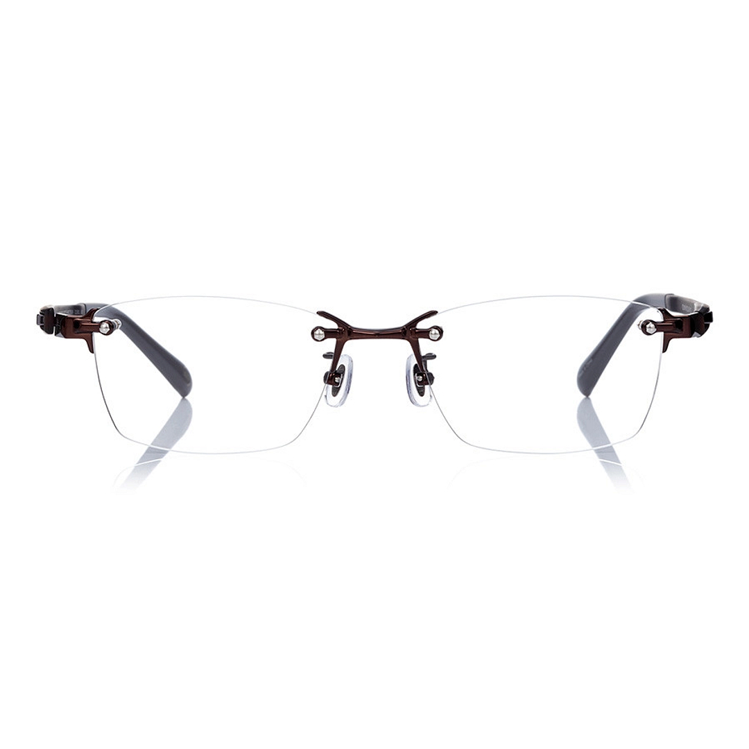 K.moriyama Dark Brown Full Rim Rectangle right side