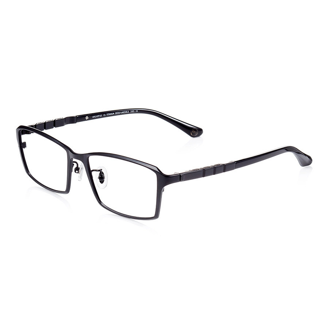 K.moriyama Black Full Rim Rectangle left side
