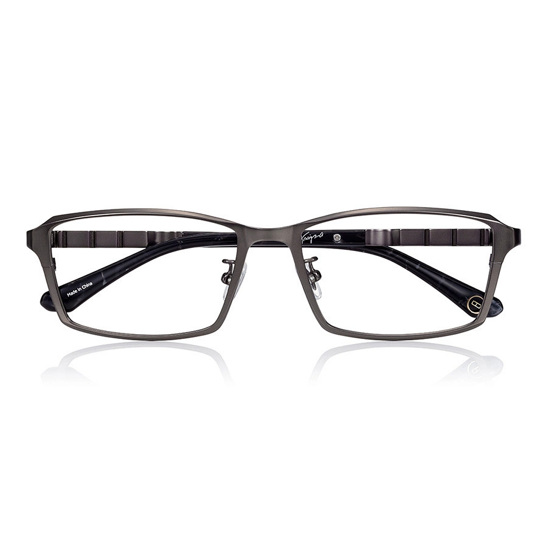 K.moriyama Mid Gunmetal Full Rim Rectangle right side