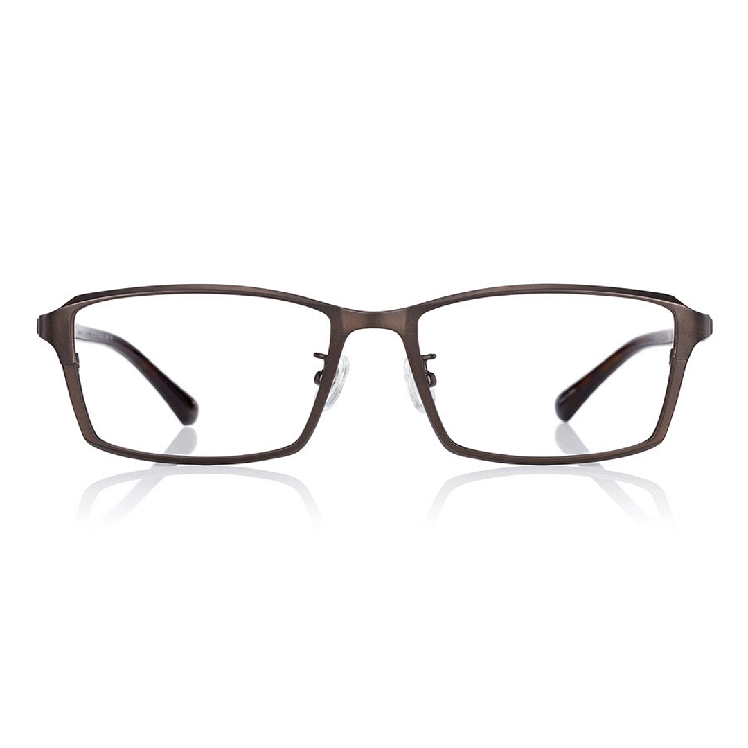 K.moriyama Light Brown Full Rim Rectangle right side