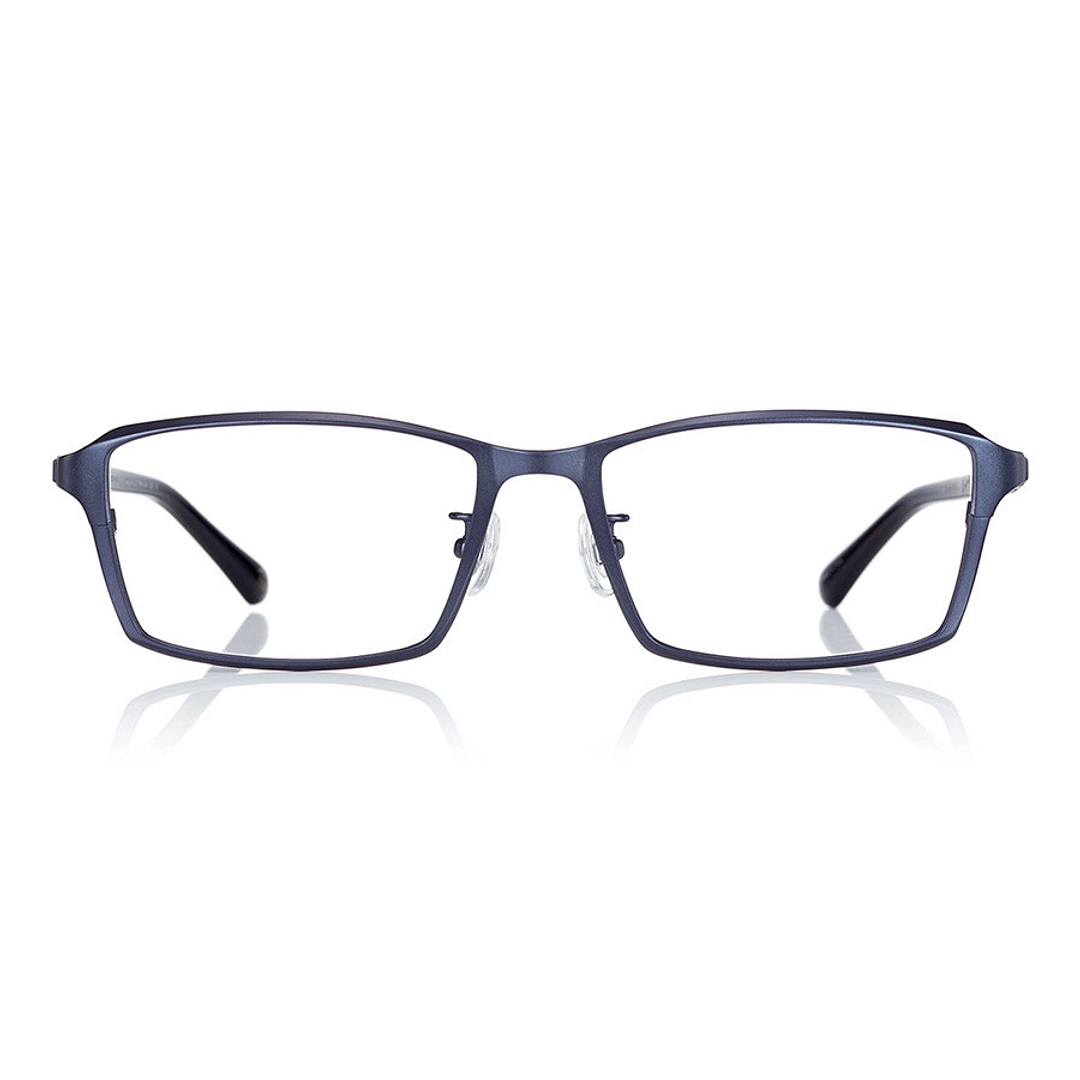 K.moriyama Navy Blue Full Rim Rectangle right side