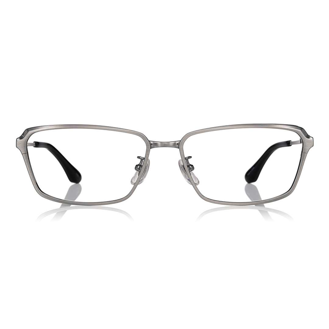 K.moriyama Light Gunmetal Full Rim Rectangle right side