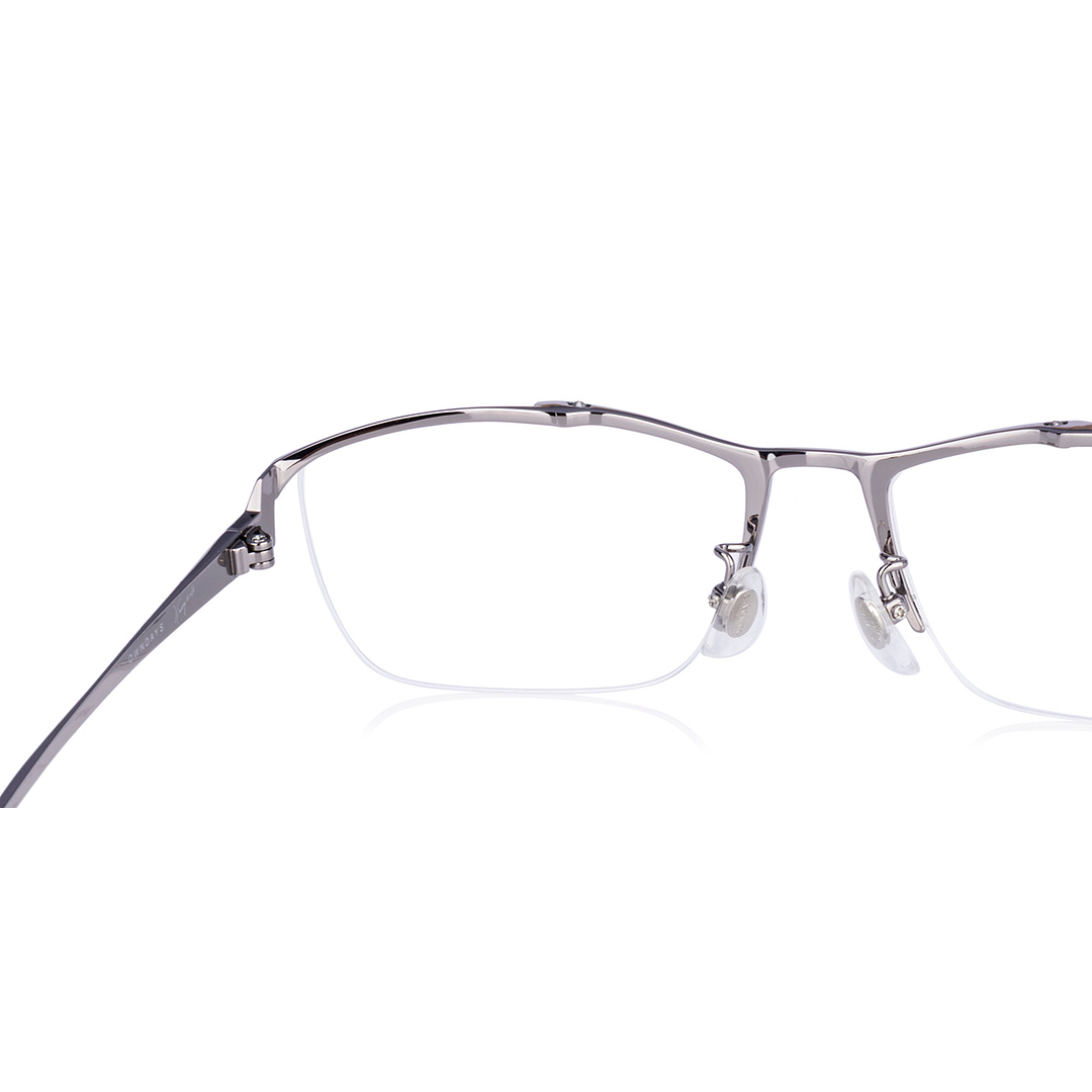 K.moriyama Mid Gunmetal Full Rim Rectangle left side