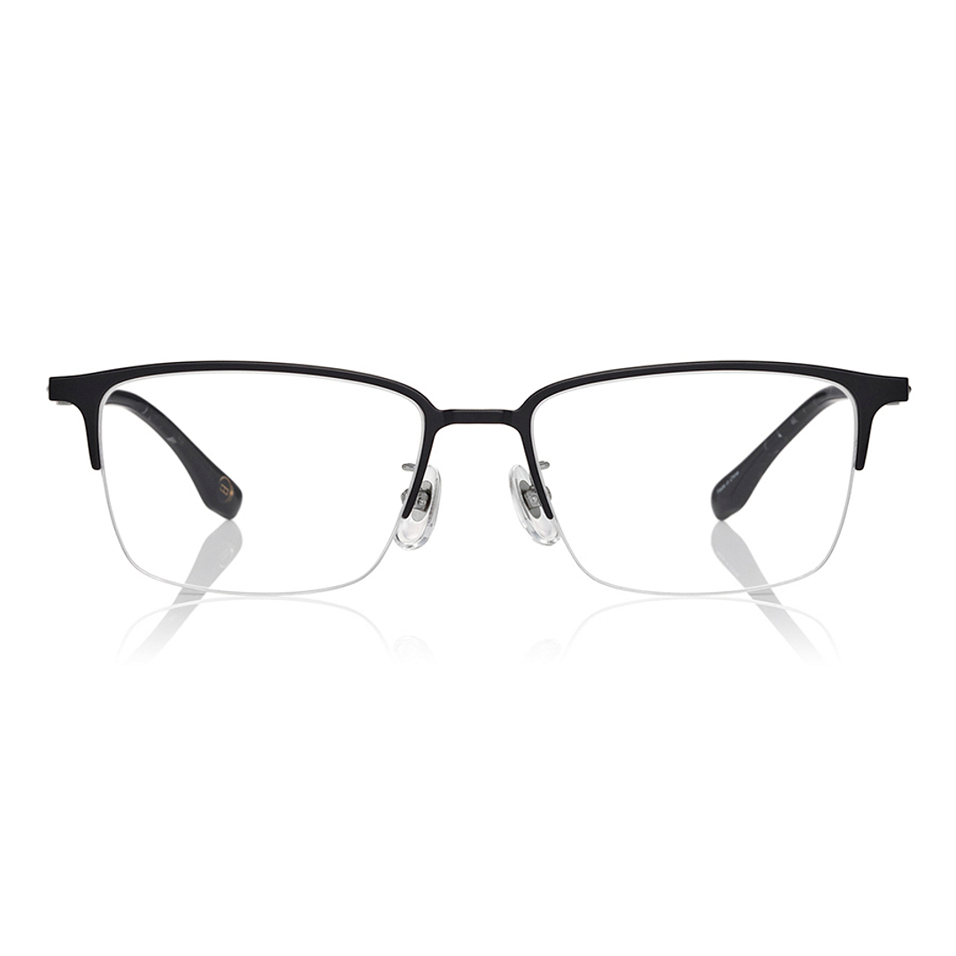 K.moriyama Dark Gun Half Rim Rectangle right side