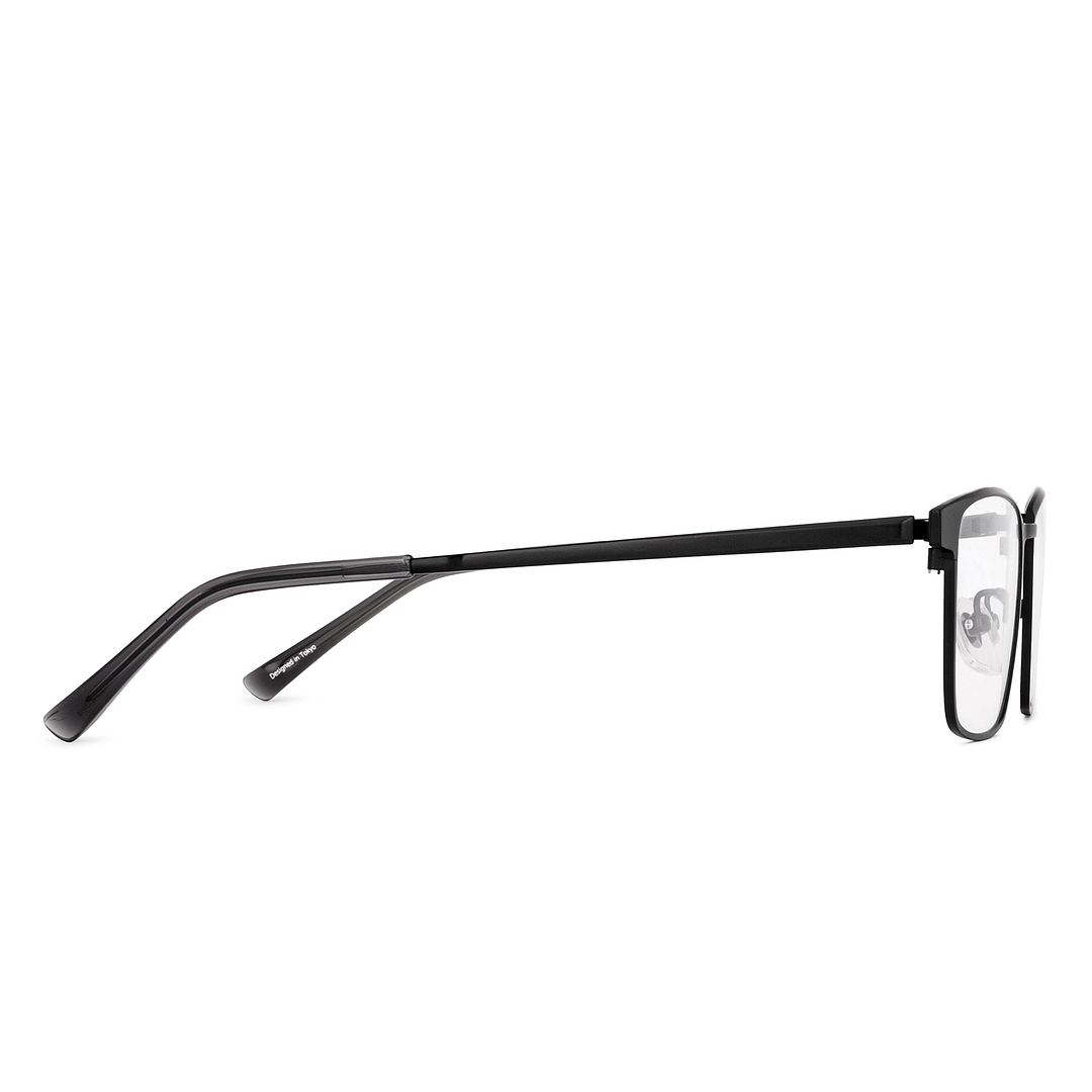K.moriyama Matte Black Full Rim Square left side