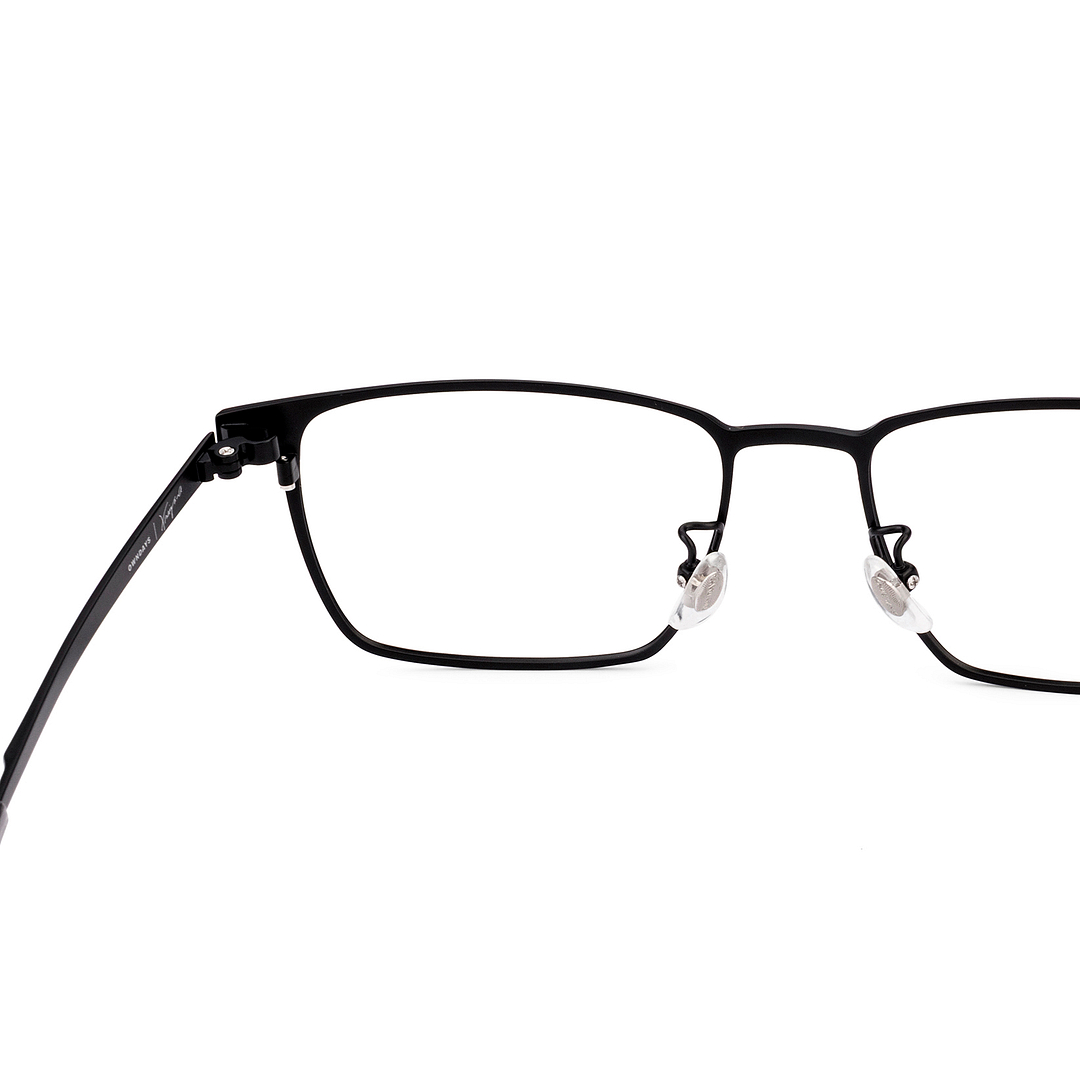 K.moriyama Matte Black Full Rim Square right side
