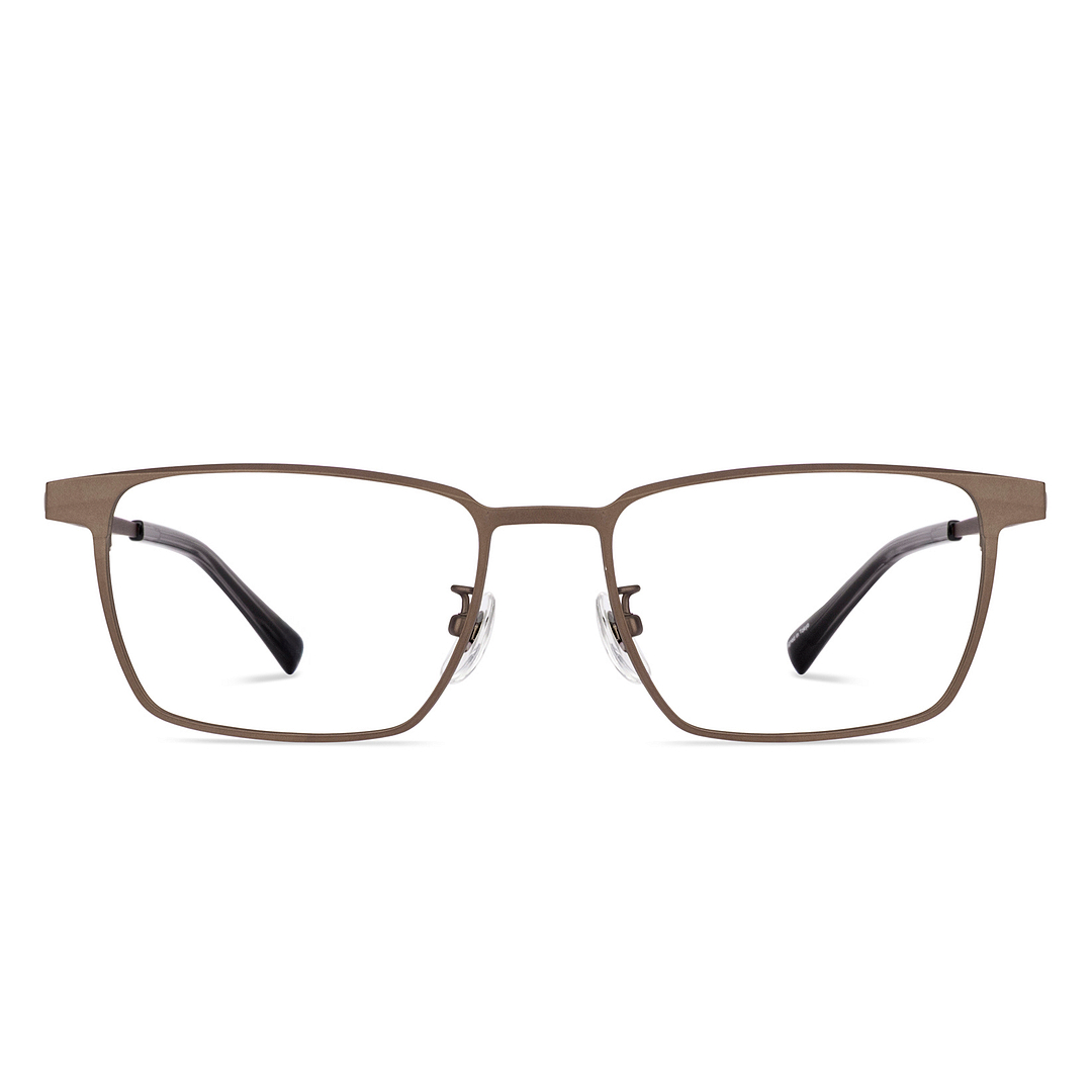 K.moriyama Matte Brown Full Rim Square right side