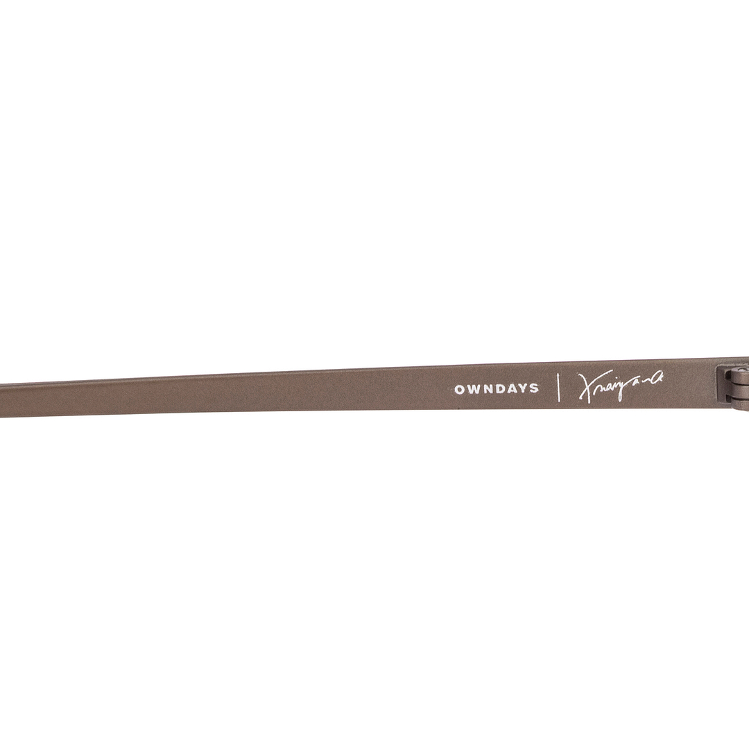 K.moriyama Matte Brown Full Rim Square right side