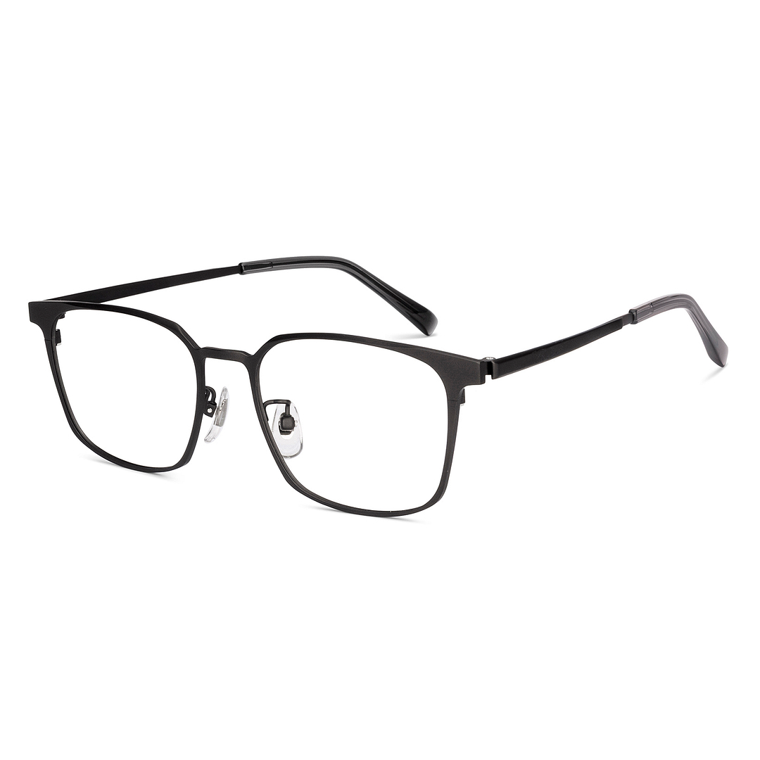 K.moriyama Matte Dark Gun Full Rim Square left side
