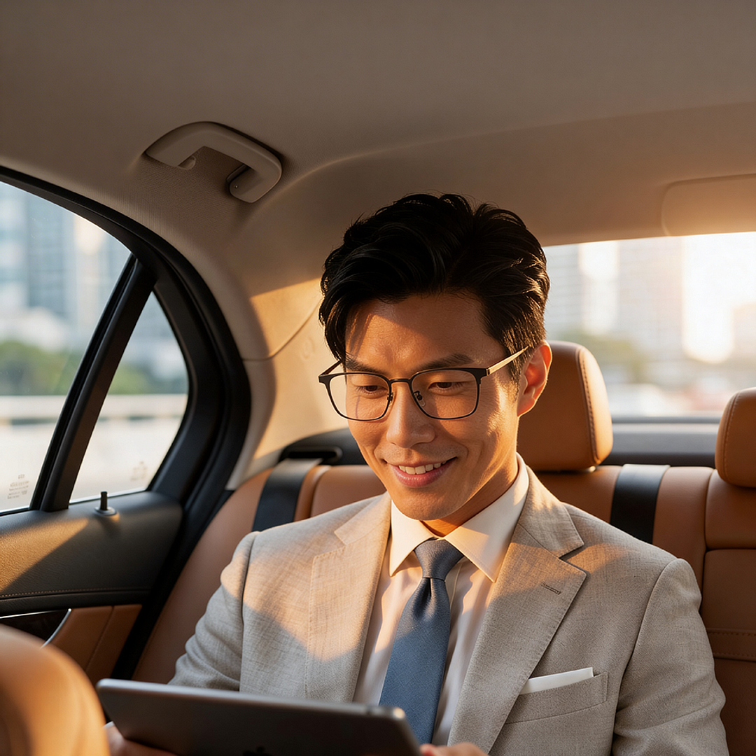 K.moriyama Matte Dark Gun Full Rim Square left side