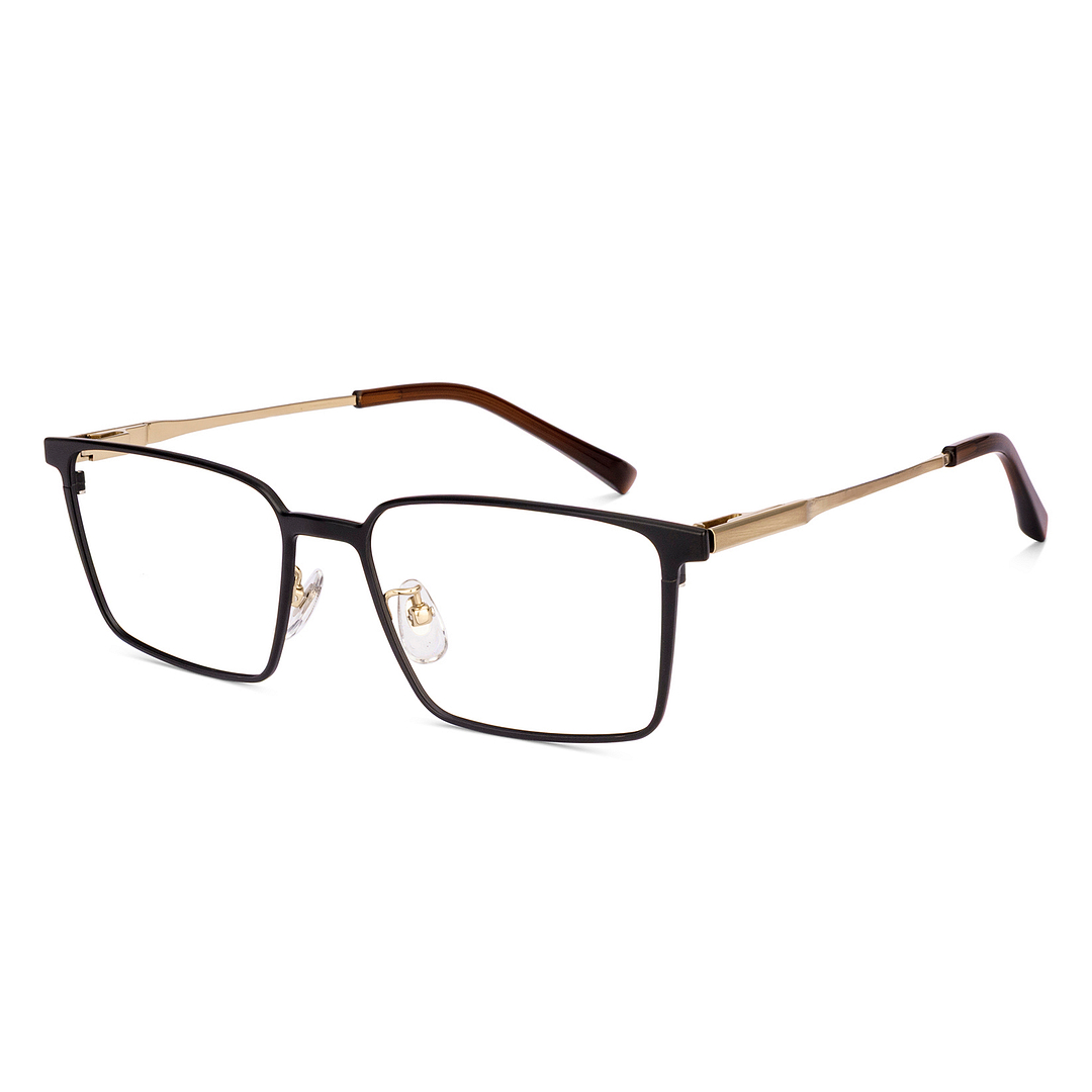 K.moriyama Matte Black Full Rim Square left side