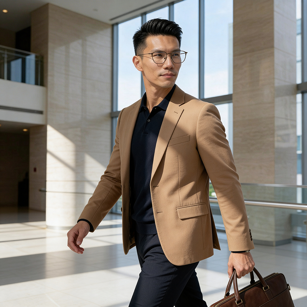 K.moriyama Brown Full Rim Wellington right side