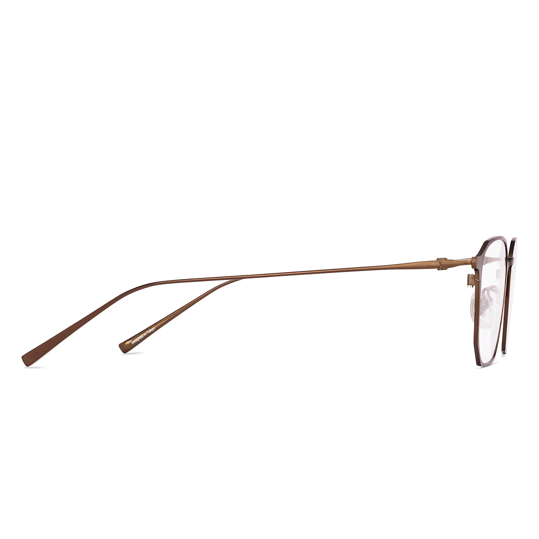 K.moriyama Brown Full Rim Wellington left side
