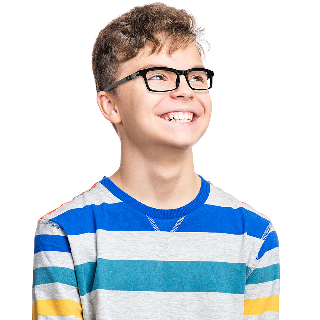 Hooper Online Black Full Rim Rectangle left side