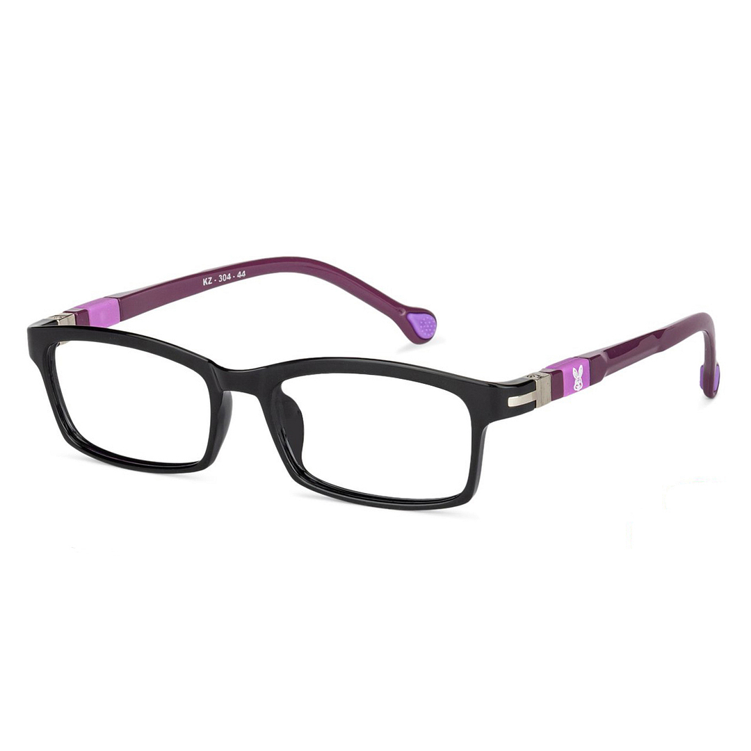Kid Zania Black Full Rim Rectangle left side