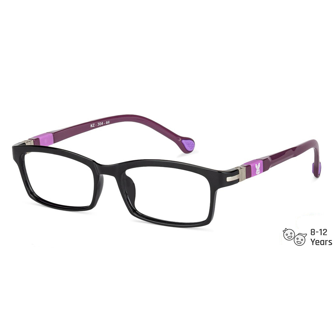 Kid Zania Black Full Rim Rectangle right side