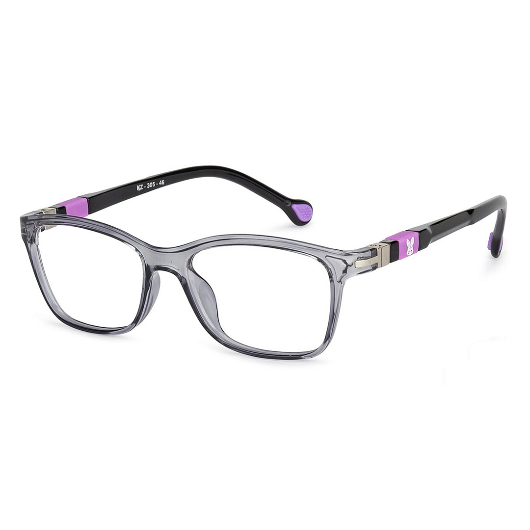 Kid Zania Gray Transparent Full Rim Rectangle left side
