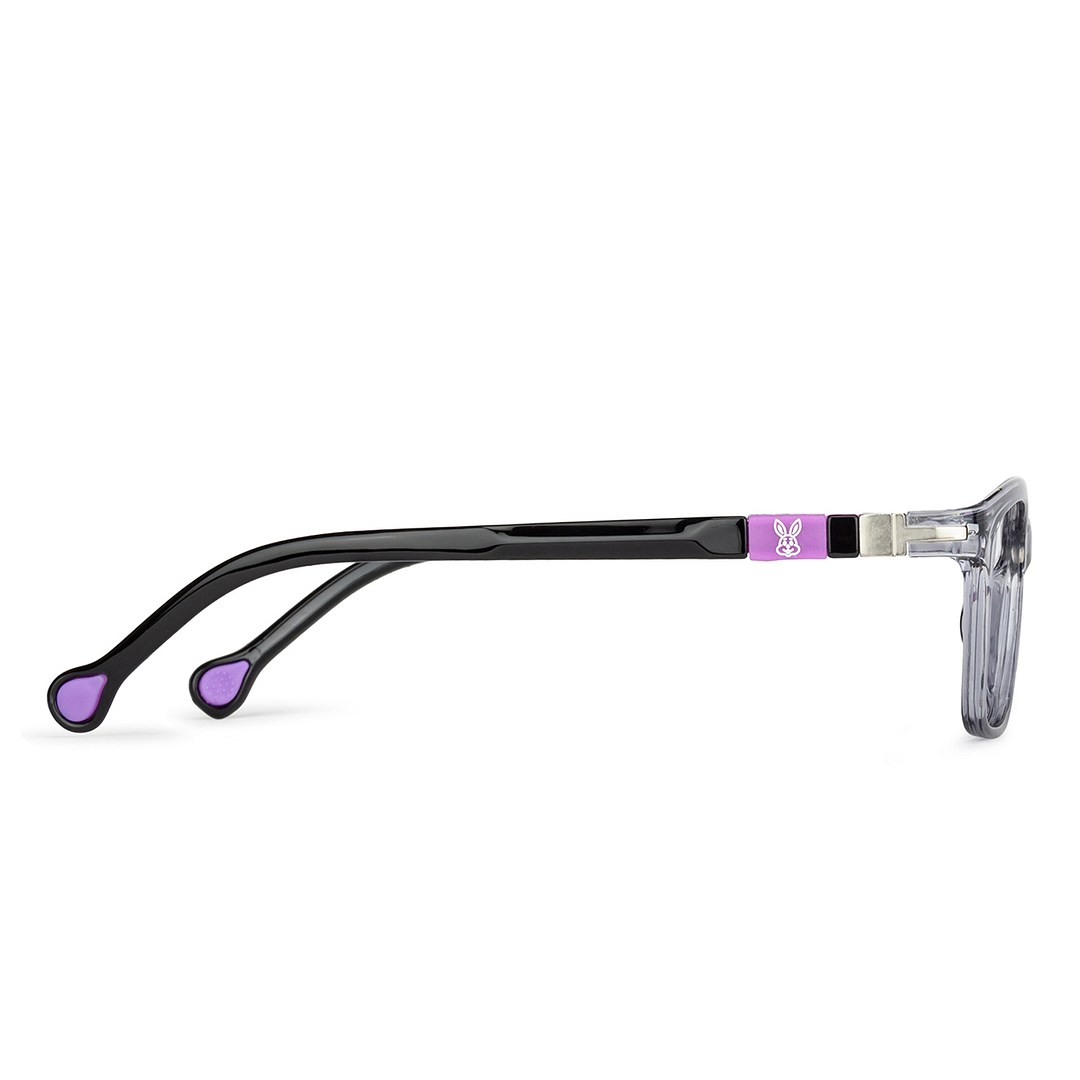 Kid Zania Gray Transparent Full Rim Rectangle right side